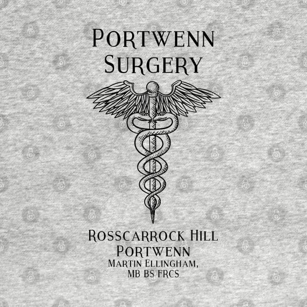 Portwenn Surgery Port Isaac Doc Martin Cornwall by SonnyBoyDesigns